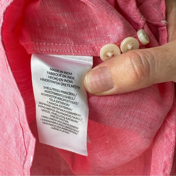 Ralph Lauren Custom Fit Linen Chambray Shirt - Picture 16 of 16